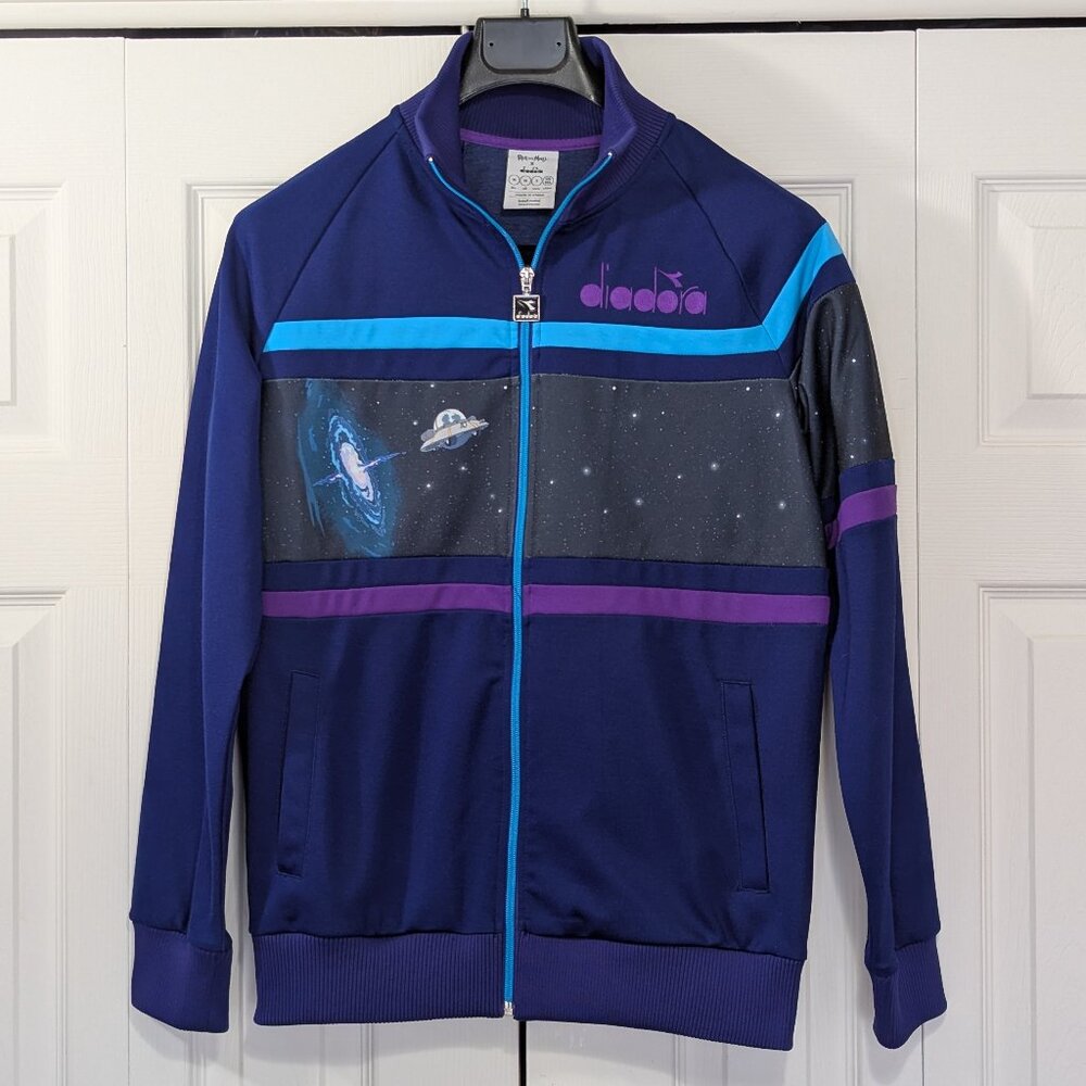 Diadora x Rick And Morty Intergalactic Track Jacket Purple and Blue